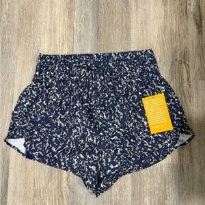 Avia Women's Blue and White Athletic Shorts